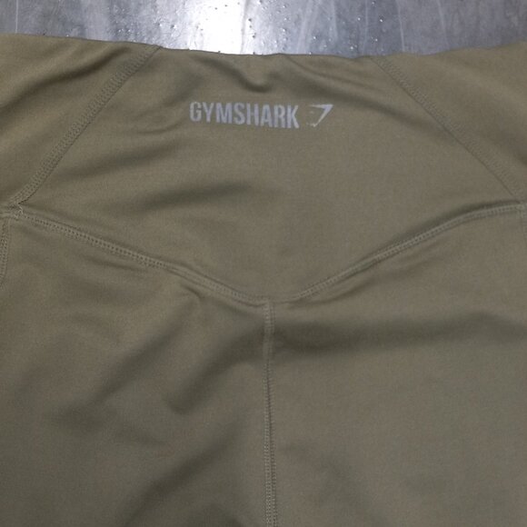 Gymshark Sleek Sculpture Mesh Leggings Womens S Olive Green - Picture 6 of 6